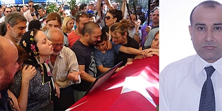 Şehit İbrahim Halil Aksoy'un cenezesi
