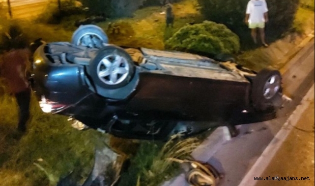 Alanya'da feci kaza: 1 yaralı