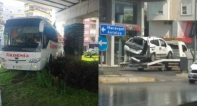 Alanya’da korkutan kaza!