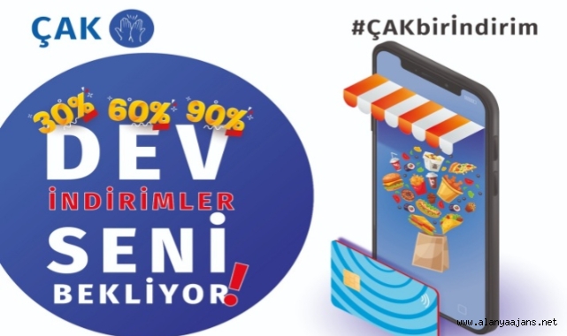 ÇAK mobil uygulaması Alanya’da indirimin yeni gözdesi