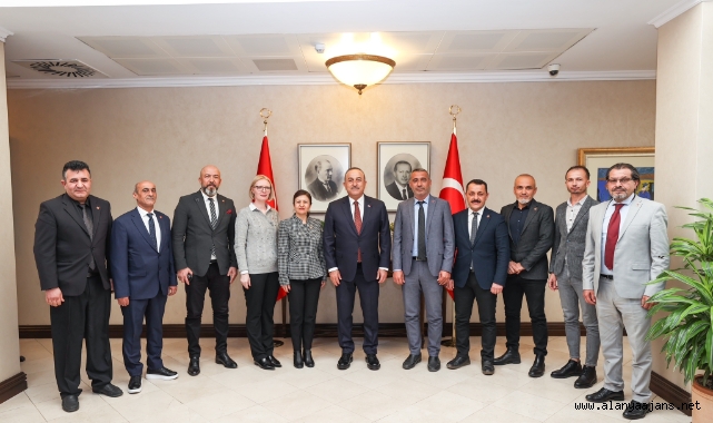 Bakan Çavuşoğlu AGC yönetimini ağırladı