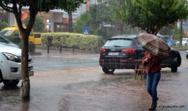 Alanya'ya sağanak yağış geliyor