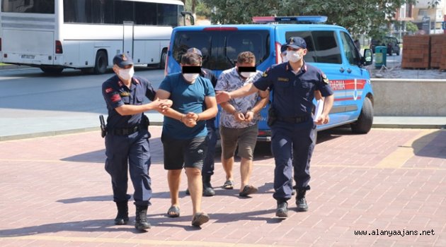 Alanya'da kablo hırsızları yakalandı