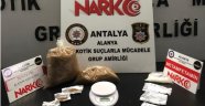 Alanya’da uyuşturucu operasyonu: 1 kilo 29 gram bonzai ele geçirildi