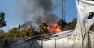 Alanya'da çalılık alanda yangın paniği