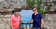 Kaymakam Ürkmezer Alanya Kalesi'ni inceledi 