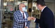 Kaymakam Ürkmezer’den başkan Şahin’e ziyaret