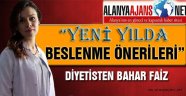YENİ YILDA BESLENME ÖNERİLERİ
