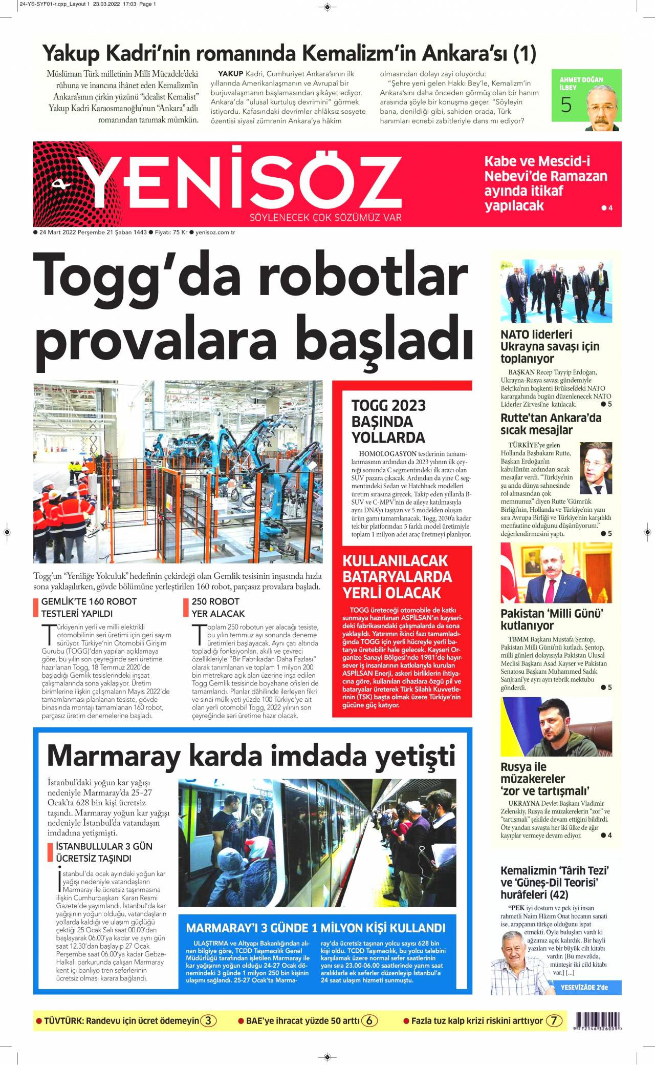 Yeni Söz Gazetesi