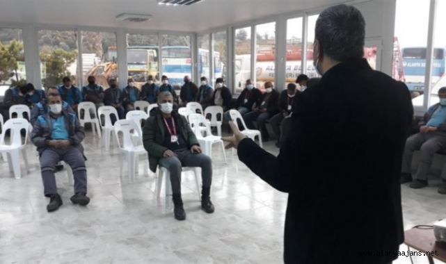 Alanya Belediyesi personeline iş güvenliği semineri