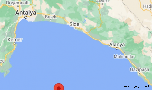 Alanya’da 5.3 şiddetinde deprem!
