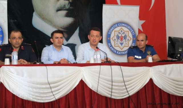 Alanya’da emniyet ve jandarmayla güvenlik toplantısı düzenlendi