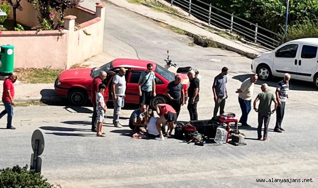 Alanya’da otomobil ile elektrikli motosiklet çarpıştı: 1 yaralı