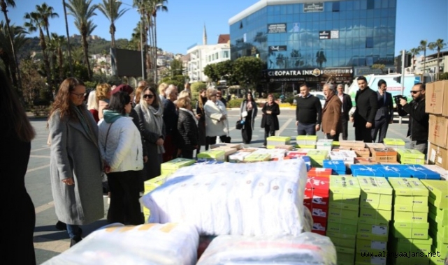 Alanya Belediyesi Yabancılar Meclisi’nden depremzedelere yardım