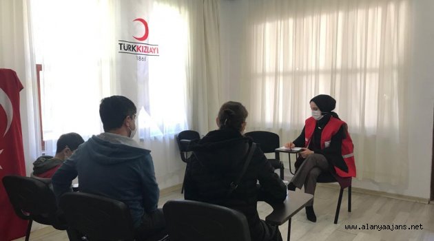 Alanya Kızılay'dan psikolojik destek