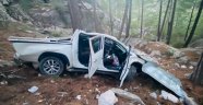 Alanya’da kamyonet uçurumdan yuvarlandı: 5 yaralı